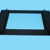 Cylinda Cooker & Hob Door Glass FS70G 500 6-255 9005 Glued - Image 1