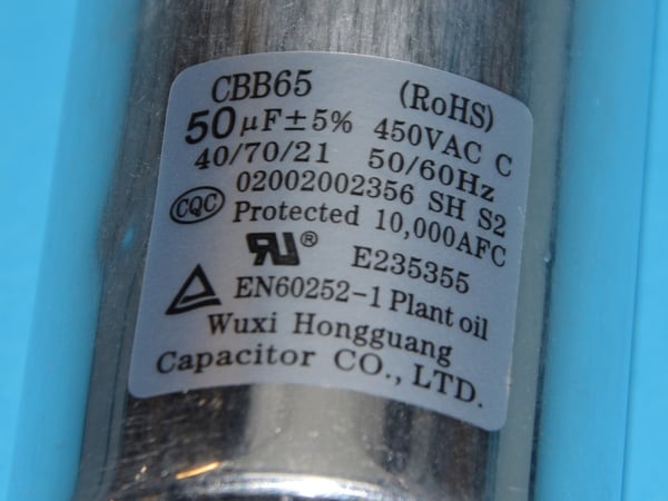 Compressor Capacitor 50UF 450V