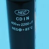 Hisense Air Conditioners Capacitor 400V 2200UF - Image 1