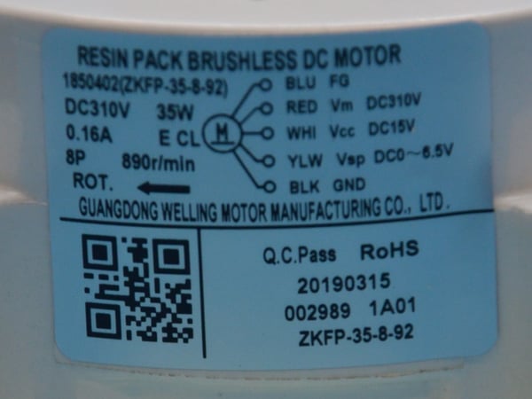Fan Motor 310V DC 30W