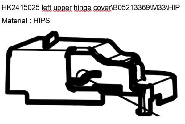 Left Upper Hinge Cover Assy