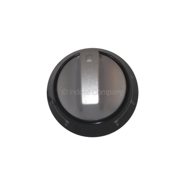 Black & Silver Grill Control Knob Dial