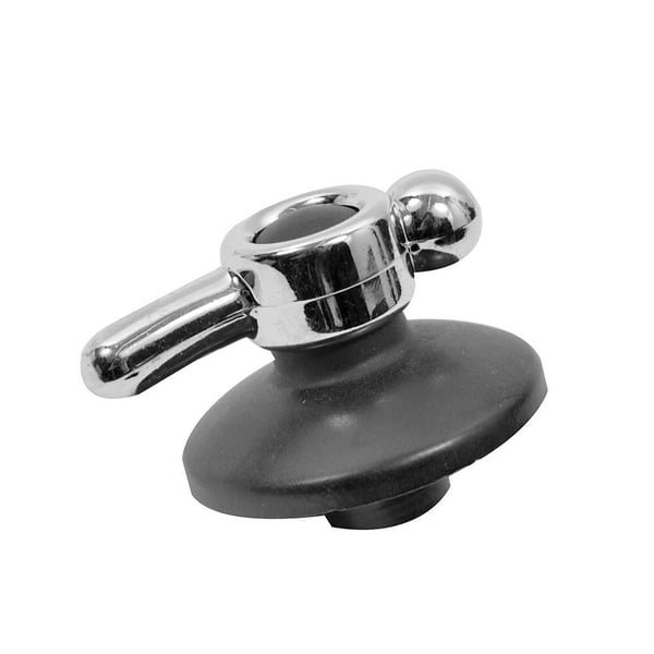 Hob Control Knob Black / Chrome