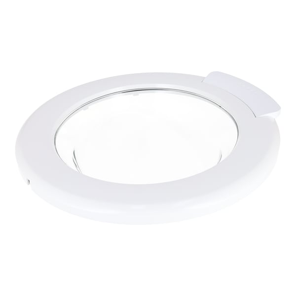 Door Glass & Hinge Complete White
