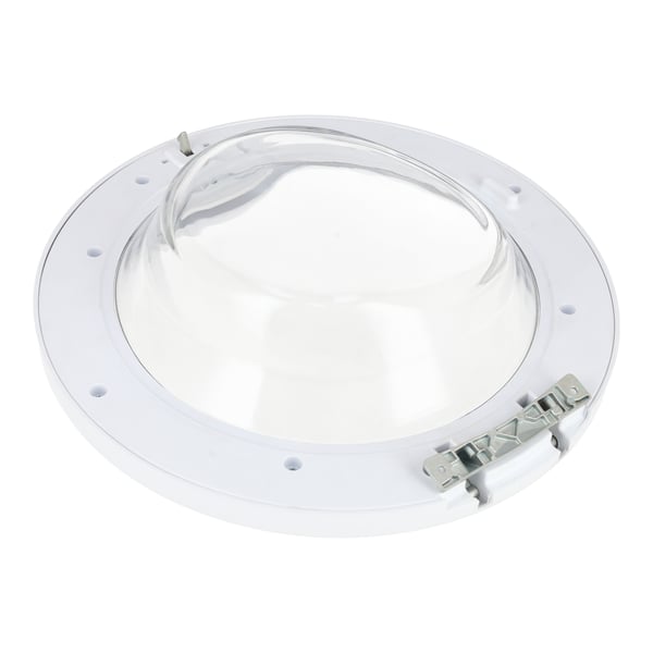 White Door Glass & Frame Handle & Hinge