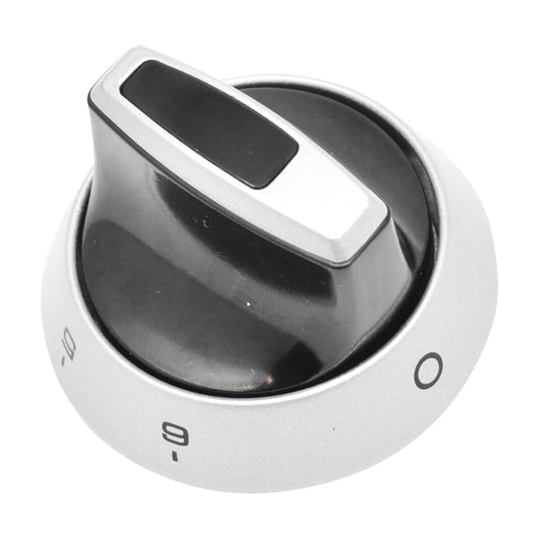 Control Knob Black & Silver