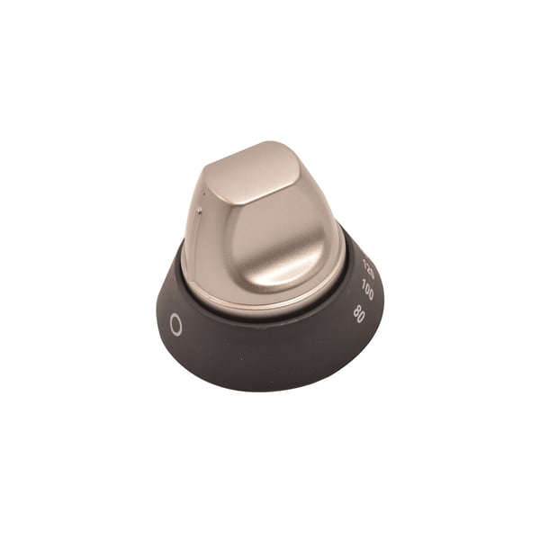 Silver and Black Control Knob