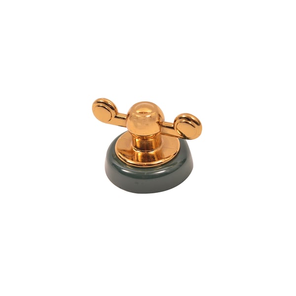 Hob Knob Switch Green / Gold