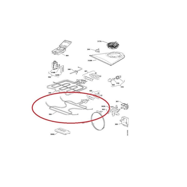 Bottom Base Lower Heater Element
