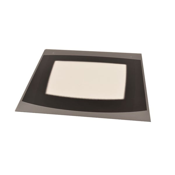 Bottom Oven Door Front Glass Silver