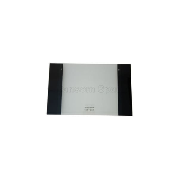 Top Oven Outer Door Glass Black