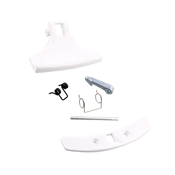 White Door Handle Spring & Hook Kit