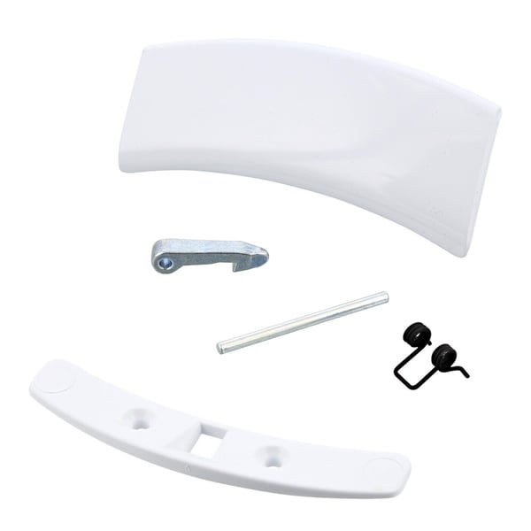 White Door Handle Catch Latch  Kit 