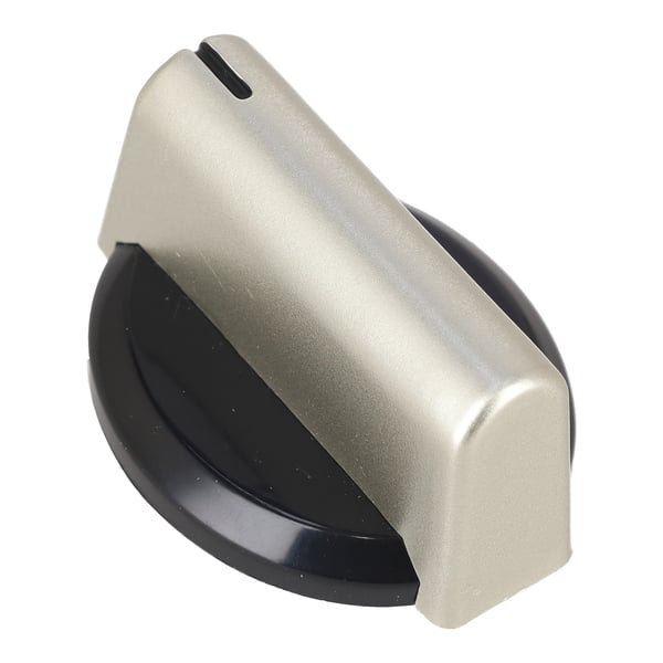 Hob Control Knob Switch Silver & Black