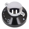 New World Cooker & Hob Silver & Black Control Knob - Image 5