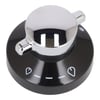 New World Cooker & Hob Silver & Black Control Knob - Image 8