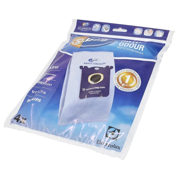 S Bag E203B Anti Odour Dust Bags x 4