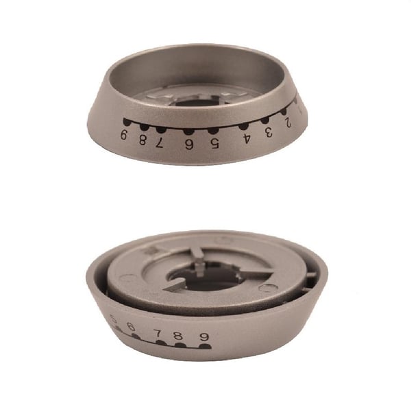Silver Knob Disc Outer Bezel Main Oven Silver