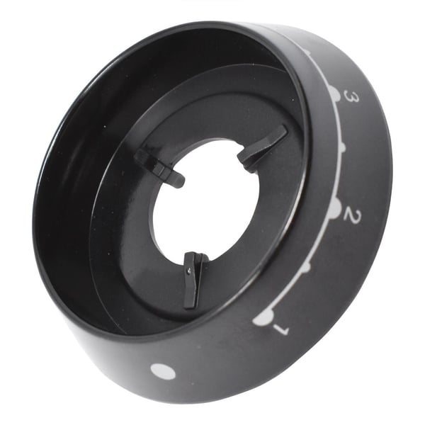 Knob Bezel Twin Hotplate / Grill Black