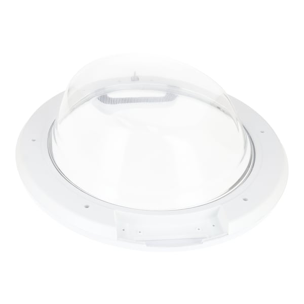 Complete White Door Frame Glass & Handle 