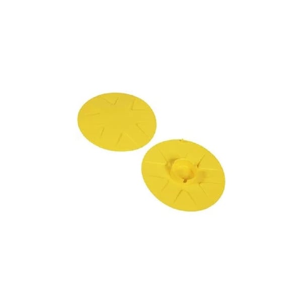 Yellow Wheel Cap x 2