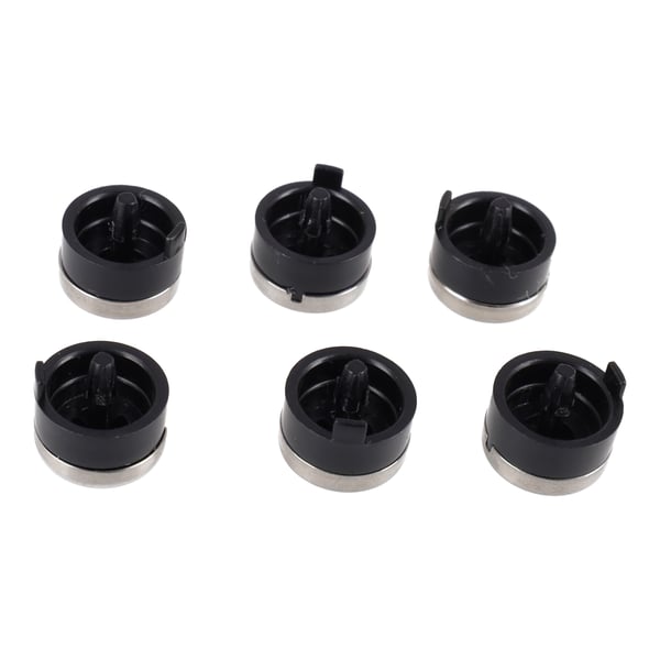 Button Set Silver Black 
