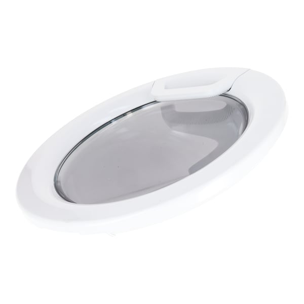 Glass Door Frame With Handle, White