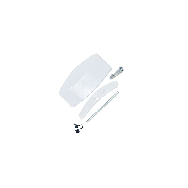 White Door Handle & Catch Latch Kit