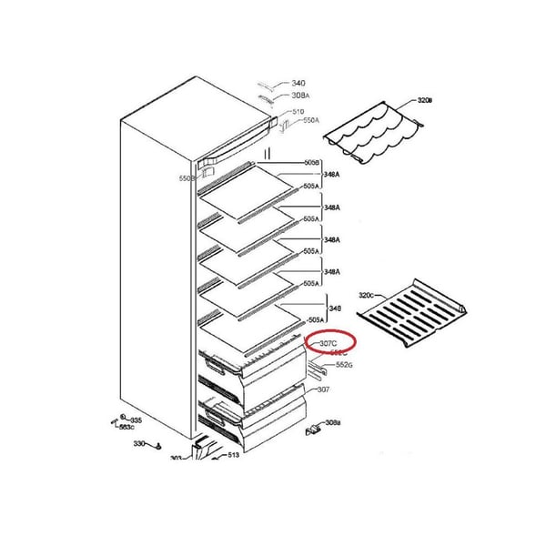 Salad Crisper Vegetable Drawer
