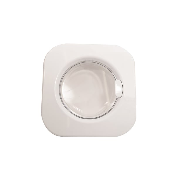 White Door Frame Handle & Glass