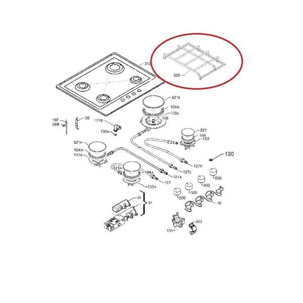 Hob Pan Support Grid Dx