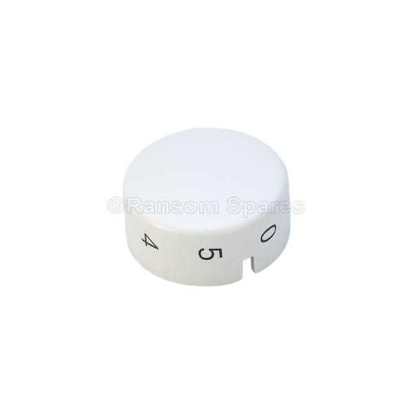 White Temperature Knob Switch Dial 