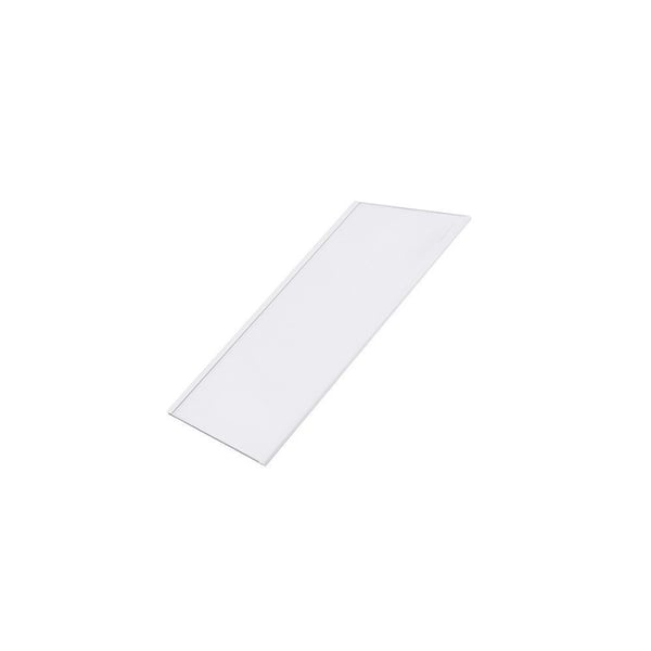 Glass Shelf & White Edge Trim