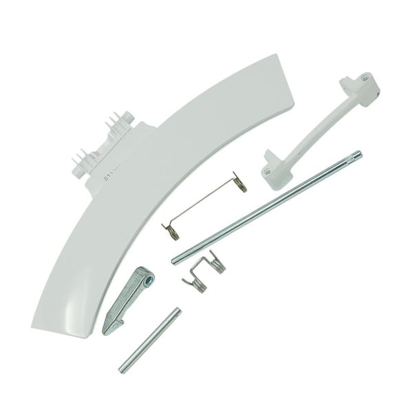 White Door Handle Hook Catch & Spring Kit