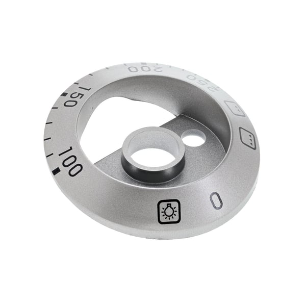 Top Oven Knob Outer Ring Silver Bezel