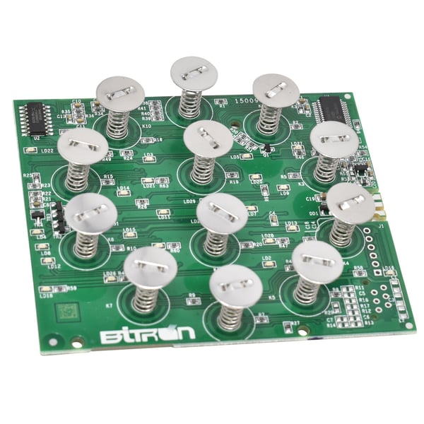 Electronic card for programs selection
