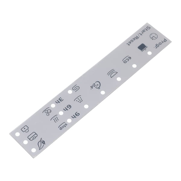 Control panel plate