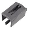 Hotpoint Dishwasher Basket Runner Rail Back Stop, Dark Grey  - Image 1