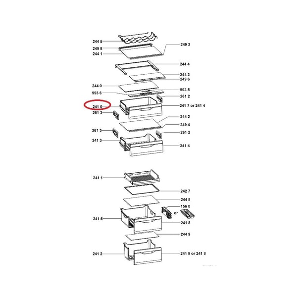 Salad Crisper Vegetable Drawer