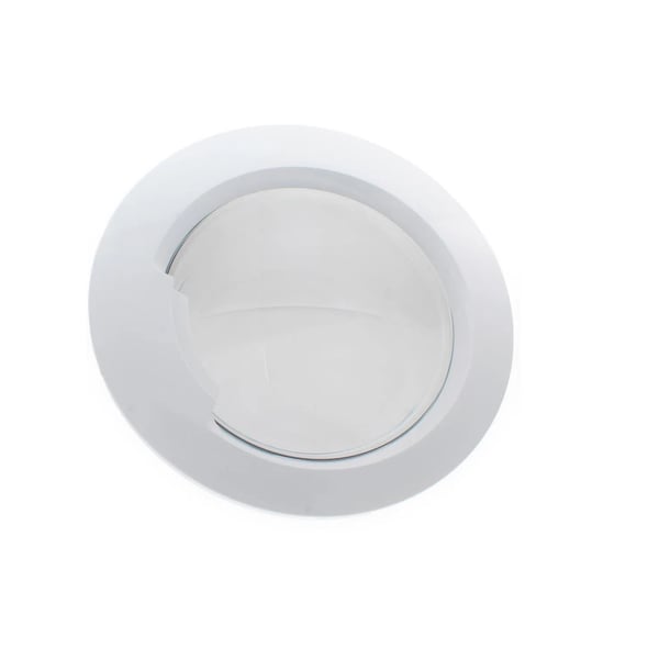 White Door Frame Glass & Handle Complete