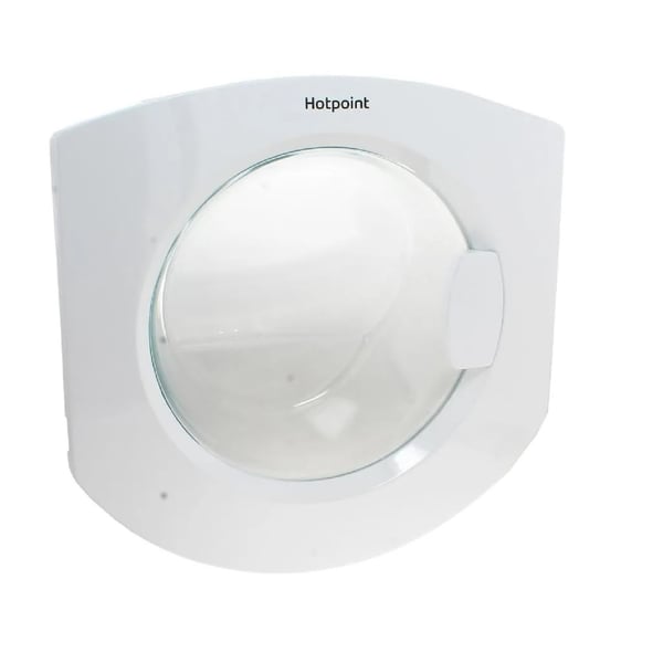 White Door Glass Frame & Handle