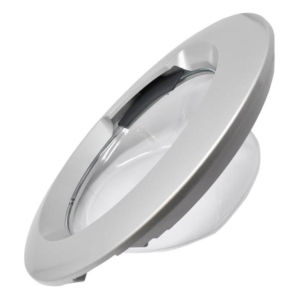 Silver Door Frame Glass and Handle