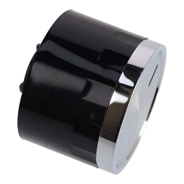 Knob, Silver and Black 