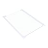 Lec Fridge & Freezer Glass Shelf & White Edge Trims 451 x 302mm - Image 9