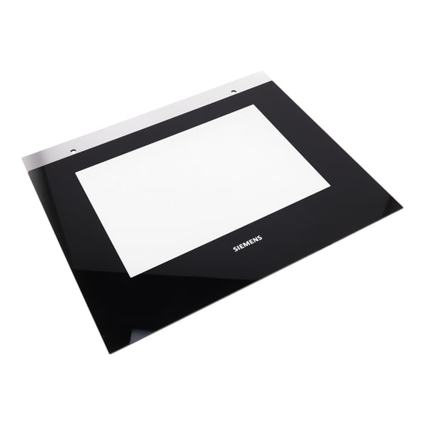 Glass front panel
