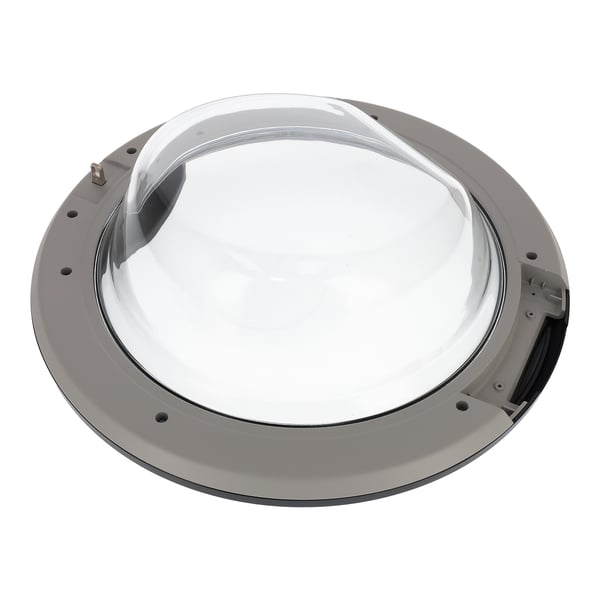 Door Frame Glass & Handle Black 