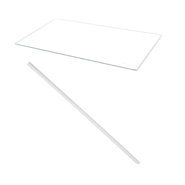 Glass Shelf and Front Edge Trim, White
