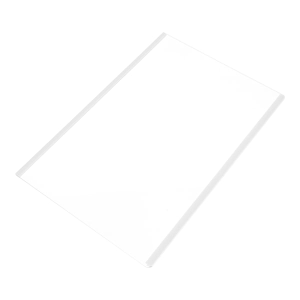 Clear Glass Shelf With White Edge Trims