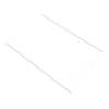 Candy Fridge & Freezer Clear Glass Shelf With White Edge Trims - Image 2