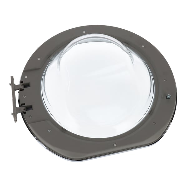 Door Frame & Glass Panel, White 